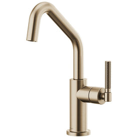 Litze Single Handle Bar Faucet with Angled Spout/Knurled Handle