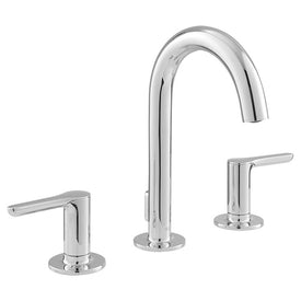 Studio S Two Handle Widespread Bathroom Faucet with Pop-Up Drain and Lever Handles