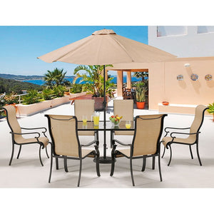 BRIGDN7PC-GLS-SU Outdoor/Patio Furniture/Patio Dining Sets