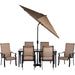BRIGDN7PC-GLS-SU Outdoor/Patio Furniture/Patio Dining Sets