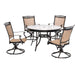 FNTDN5PCSWG Outdoor/Patio Furniture/Patio Dining Sets