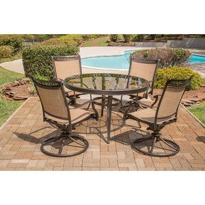 FNTDN5PCSWG Outdoor/Patio Furniture/Patio Dining Sets