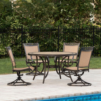 Product Image: FNTDN5PCSWTN Outdoor/Patio Furniture/Patio Dining Sets