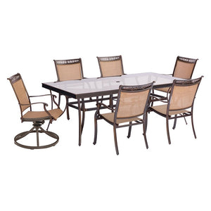 FNTDN7PCSWG-2 Outdoor/Patio Furniture/Patio Dining Sets