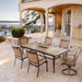 FNTDN7PCSWTN-2 Outdoor/Patio Furniture/Patio Dining Sets