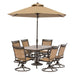 FNTDN7PCSWTN-SU Outdoor/Patio Furniture/Patio Dining Sets