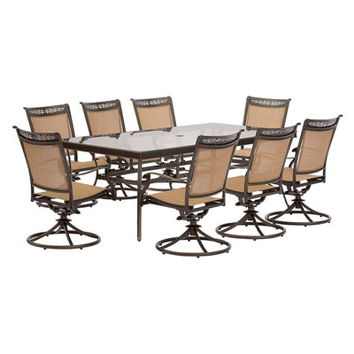 Product Image: FNTDN9PCSWG Outdoor/Patio Furniture/Patio Dining Sets