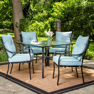 LAVDN5PC-BLU Outdoor/Patio Furniture/Patio Dining Sets