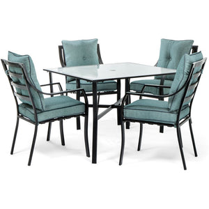 LAVDN5PC-BLU Outdoor/Patio Furniture/Patio Dining Sets