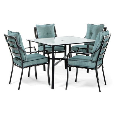 LAVDN5PC-BLU Outdoor/Patio Furniture/Patio Dining Sets
