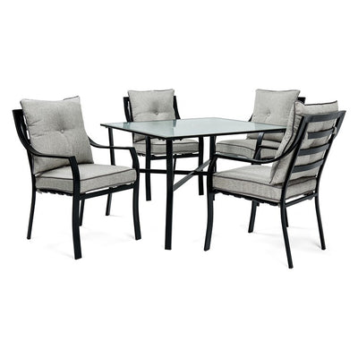 Product Image: LAVDN5PC-SLV Outdoor/Patio Furniture/Patio Dining Sets