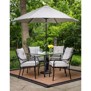 LAVDN5PC-SLV-SU Outdoor/Patio Furniture/Patio Dining Sets