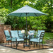 LAVDN7PC-BLU-SU Outdoor/Patio Furniture/Patio Dining Sets