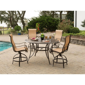 MANDN5PC-BR Outdoor/Patio Furniture/Patio Bar Furniture