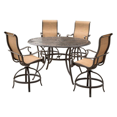 Product Image: MANDN5PC-BR Outdoor/Patio Furniture/Patio Bar Furniture