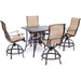 MANDN5PCSQBR Outdoor/Patio Furniture/Patio Bar Furniture