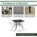 MANDN5PCSQBR Outdoor/Patio Furniture/Patio Bar Furniture