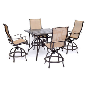 MANDN5PCSQBR Outdoor/Patio Furniture/Patio Bar Furniture