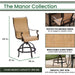 MANDN7PC-BR Outdoor/Patio Furniture/Patio Bar Furniture