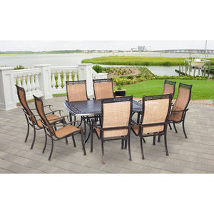 MANDN9PCSQ Outdoor/Patio Furniture/Patio Dining Sets