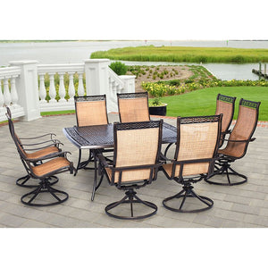 MANDN9PCSWSQ-8 Outdoor/Patio Furniture/Patio Dining Sets