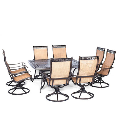 Product Image: MANDN9PCSWSQ-8 Outdoor/Patio Furniture/Patio Dining Sets
