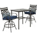 MCLRDN3PCBRSW2-NVY Outdoor/Patio Furniture/Patio Dining Sets