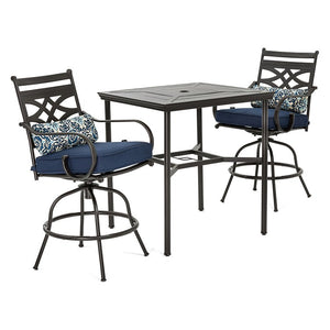 MCLRDN3PCBRSW2-NVY Outdoor/Patio Furniture/Patio Dining Sets
