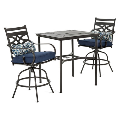 Product Image: MCLRDN3PCBRSW2-NVY Outdoor/Patio Furniture/Patio Dining Sets