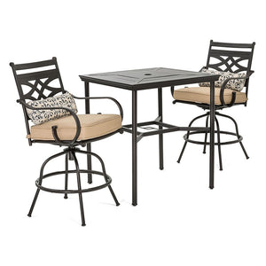 MCLRDN3PCBRSW2-TAN Outdoor/Patio Furniture/Patio Dining Sets