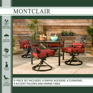 MCLRDN5PCSQSW4-CHL Outdoor/Patio Furniture/Patio Dining Sets