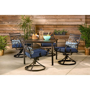 MCLRDN5PCSQSW4-NVY Outdoor/Patio Furniture/Patio Dining Sets