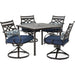 MCLRDN5PCSQSW4-NVY Outdoor/Patio Furniture/Patio Dining Sets