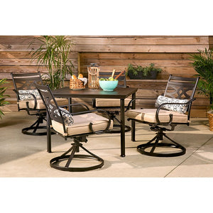 MCLRDN5PCSQSW4-TAN Outdoor/Patio Furniture/Patio Dining Sets