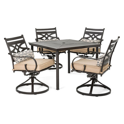 Product Image: MCLRDN5PCSQSW4-TAN Outdoor/Patio Furniture/Patio Dining Sets