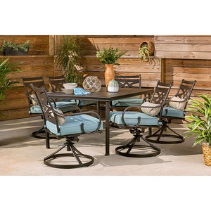 MCLRDN7PCSQSW6-BLU Outdoor/Patio Furniture/Patio Dining Sets