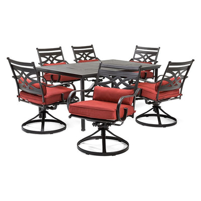 Product Image: MCLRDN7PCSQSW6-CHL Outdoor/Patio Furniture/Patio Dining Sets