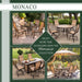 MONDN7PCSW-2 Outdoor/Patio Furniture/Patio Dining Sets