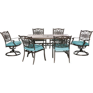 MONDN7PCSW-2-BLU Outdoor/Patio Furniture/Patio Dining Sets