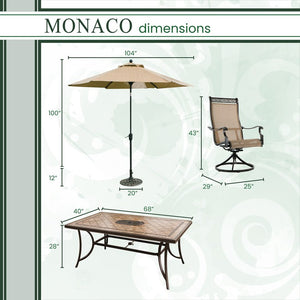 MONDN7PCSW6-SU Outdoor/Patio Furniture/Patio Dining Sets