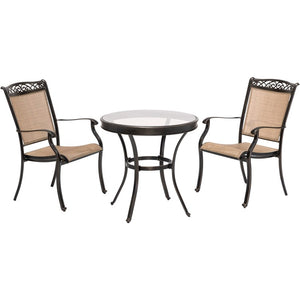 FNTDN3PCG Outdoor/Patio Furniture/Outdoor Bistro Sets