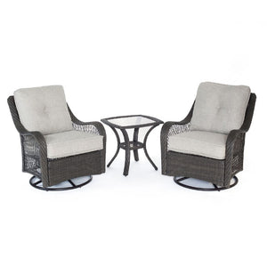 ORLEANS3PCSW-G-SLV Outdoor/Patio Furniture/Patio Conversation Sets