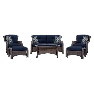 Product Image: STRATHMERE6PCNVY Outdoor/Patio Furniture/Patio Conversation Sets