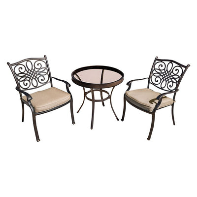 TRADDN3PCG Outdoor/Patio Furniture/Outdoor Bistro Sets