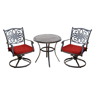 Product Image: TRADDN3PCSW-RED Outdoor/Patio Furniture/Outdoor Bistro Sets