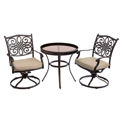Product Image: TRADDN3PCSWG Outdoor/Patio Furniture/Outdoor Bistro Sets