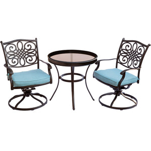 TRADDN3PCSWG-B Outdoor/Patio Furniture/Outdoor Bistro Sets