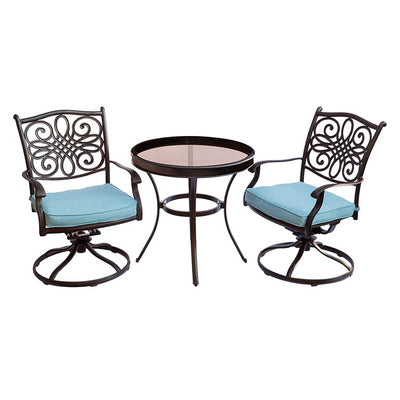 Product Image: TRADDN3PCSWG-B Outdoor/Patio Furniture/Outdoor Bistro Sets