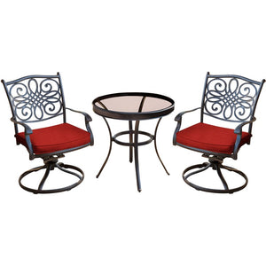 TRADDN3PCSWG-R Outdoor/Patio Furniture/Outdoor Bistro Sets