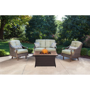 VEN4PCFP-GRN-TN Outdoor/Patio Furniture/Patio Conversation Sets